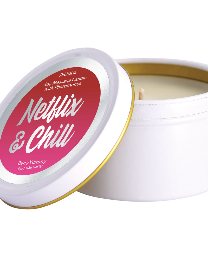 Massage Candle - Netflix and Chill - Berry Yummy - 4 Oz. Jar