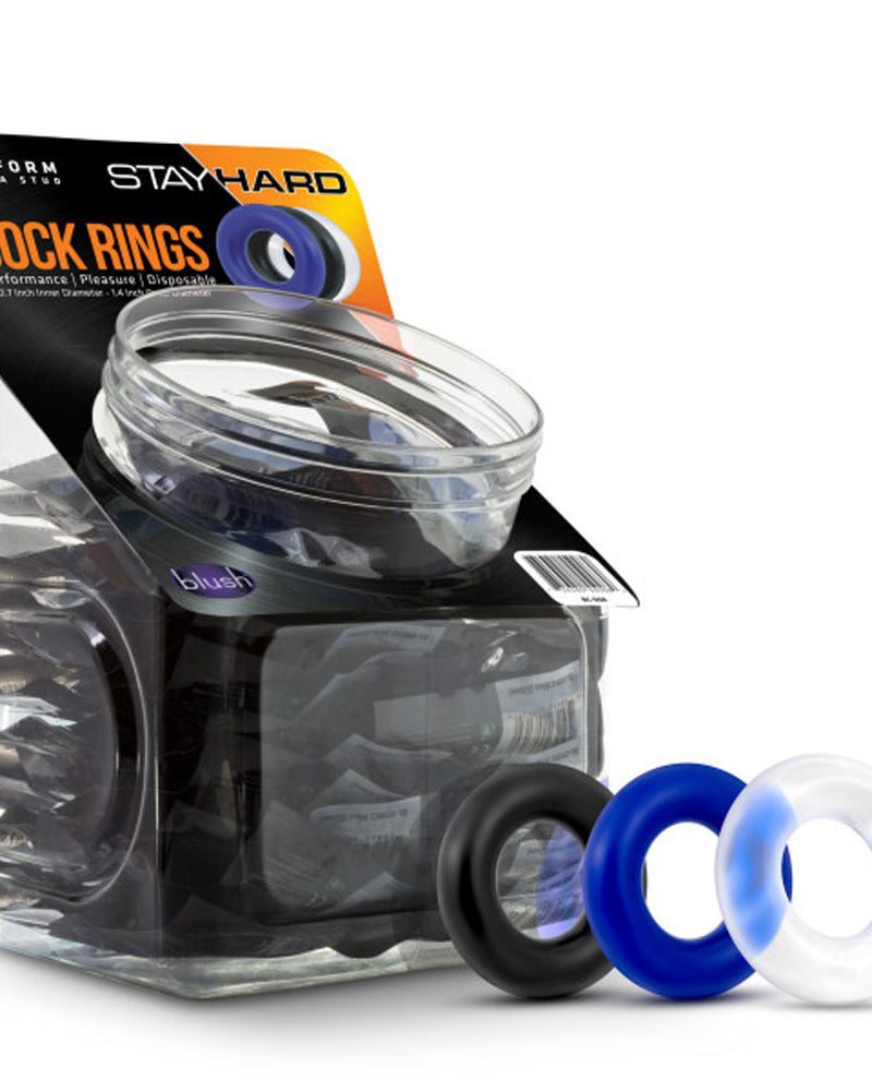 Donut Rings - Assorted Colors - 50 Pieces Display