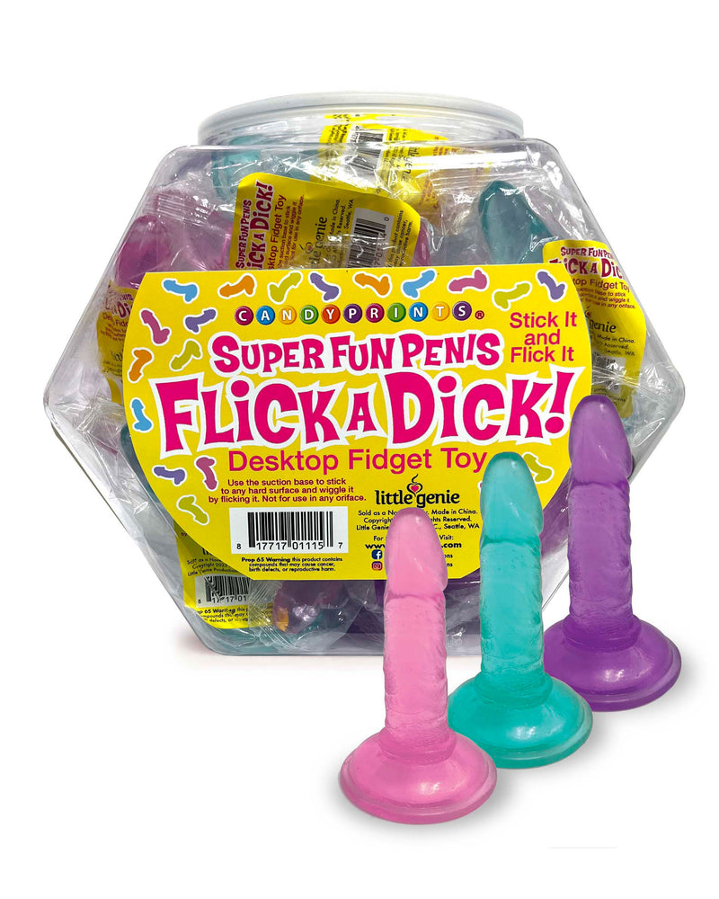 Flick a Dick - Desktop Fidget Toy - Display of 24