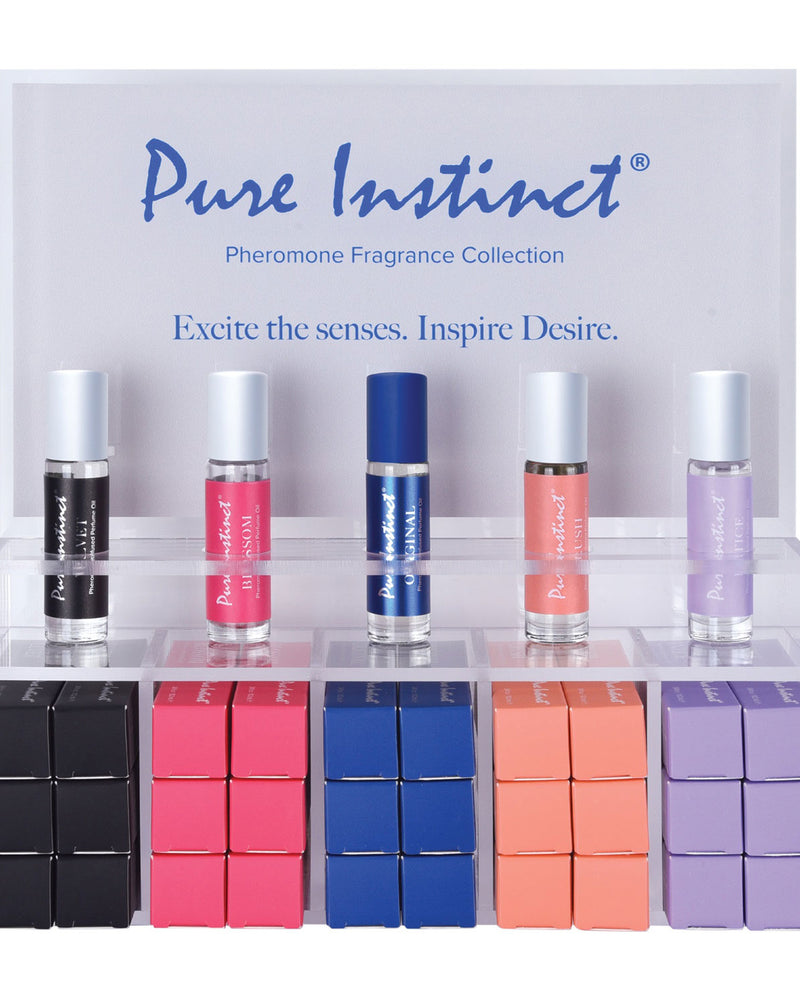 "Pure Instinct Pheromone Perfume Oil Roll on 10.2 ml Acrylic Display With Testers and Product 36 Pieces PIN4000-99"