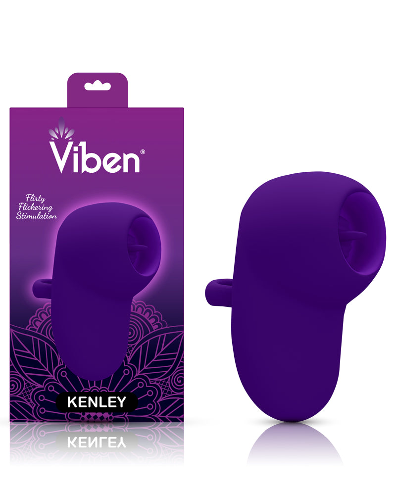 Kenley - Violet - Intense Flickering Finger Vibe With Comfort Grip Ring