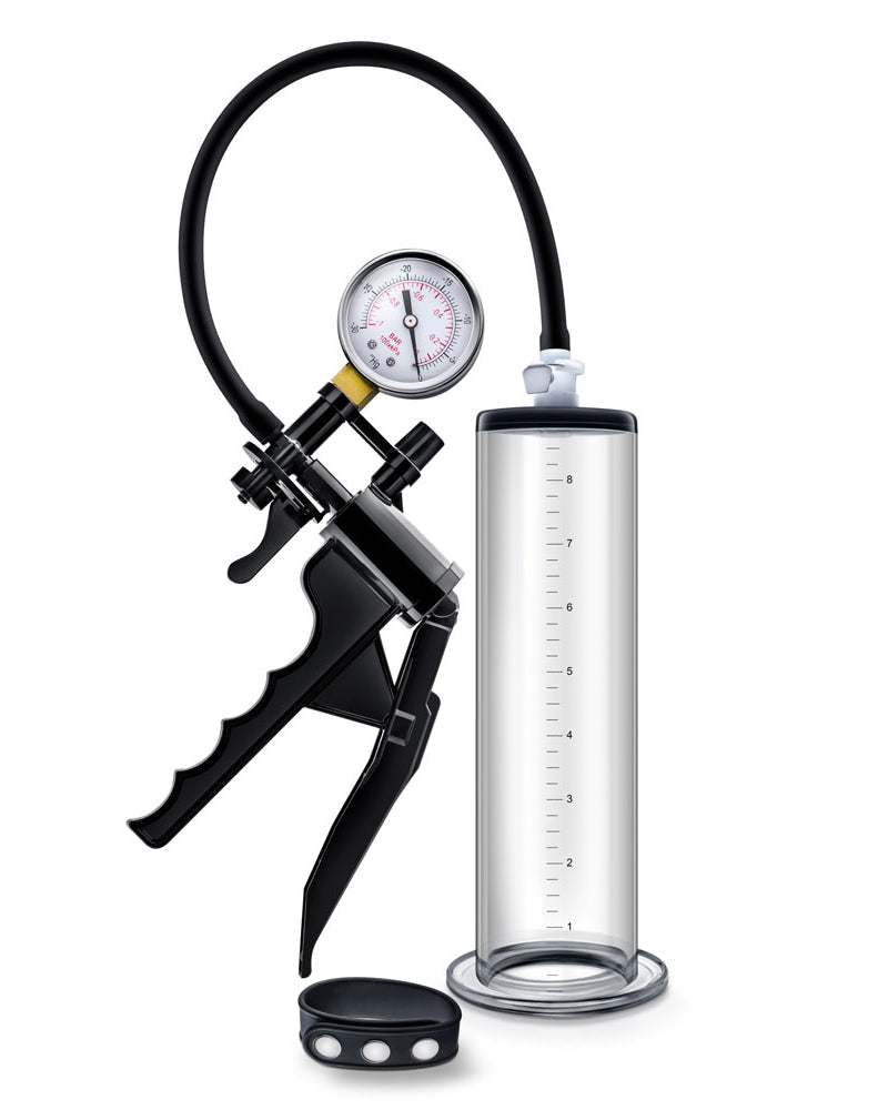 "Performance - Vx8 Premium Penis Pump System With Silicone Cock Strap - Clear BL-06101"