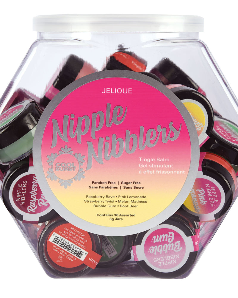 Nipple Nibblers Tingle Balm - 36 Pc. Bowl - 3gm Jars Assorted