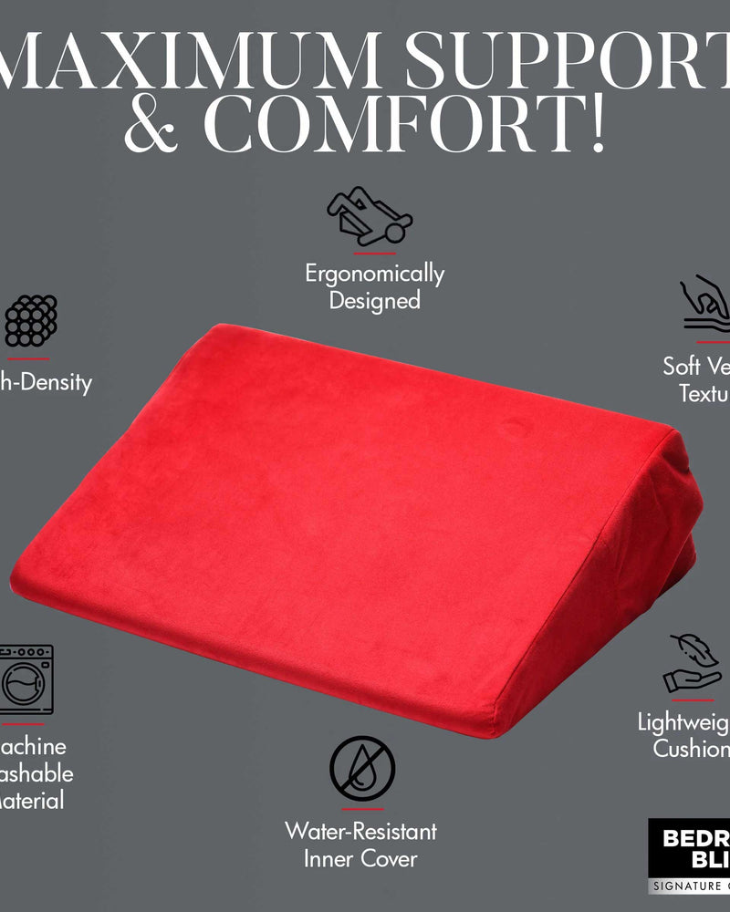 "Love Cushion Small Wedge Pillow - Red BB-AH178"