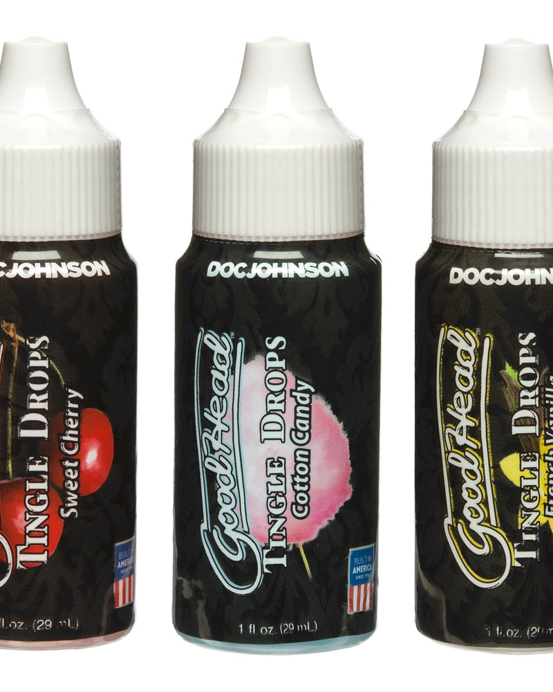 "Goodhead - Tingle Drops- 3-Pack - French Vanilla, Cotton Candy, Sweet Cherry DJ1360-19-BX"