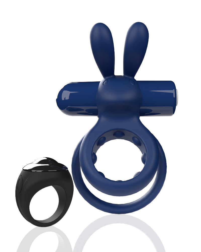 Screaming O Remote Controlled Ohare Vibrating Ring - Blue