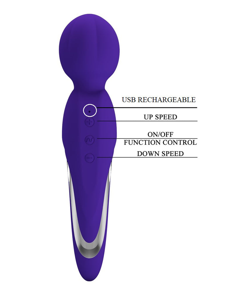 "Walter Super Soft Silicone Wand - Violet BI-014622-3"