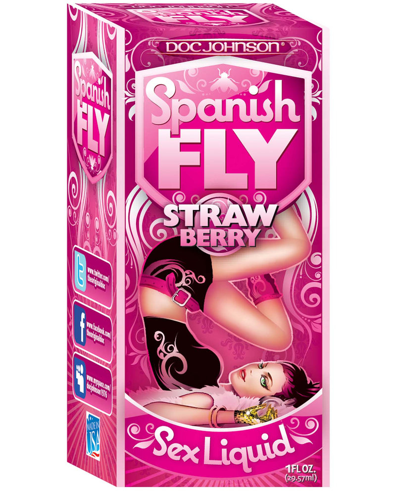"Spanish Fly Sex Drops- 1 Fl. Oz. - Wild Strawberry DJ1308-02"