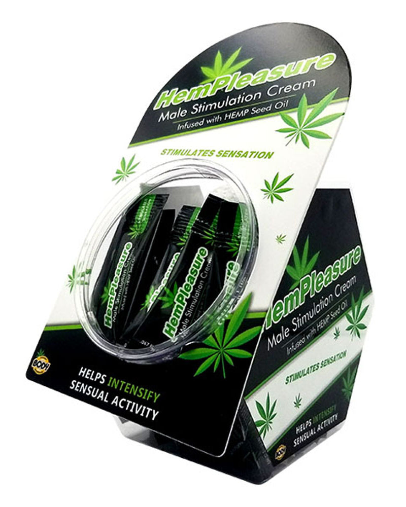 "Hempleasure for Men Sample Packet 50 Pc Fish Bowl Display BA-HMPFMSPDJ"