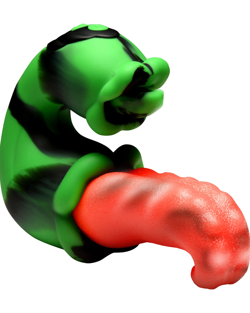 "Tongue Lasher Silicone Vibrator - Green CC-AH662"
