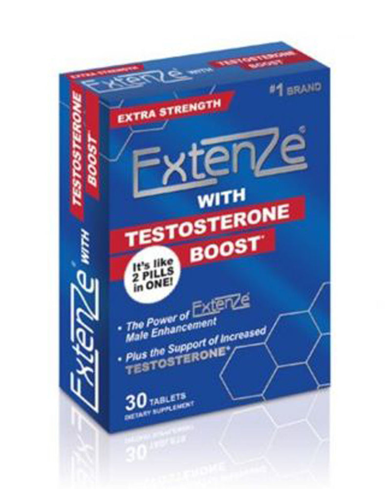 Extenze With Testosterone Boost 30ct Box