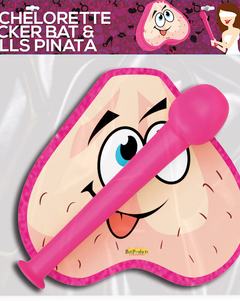 Bachelorette Pecker Bat & Balls Pinata