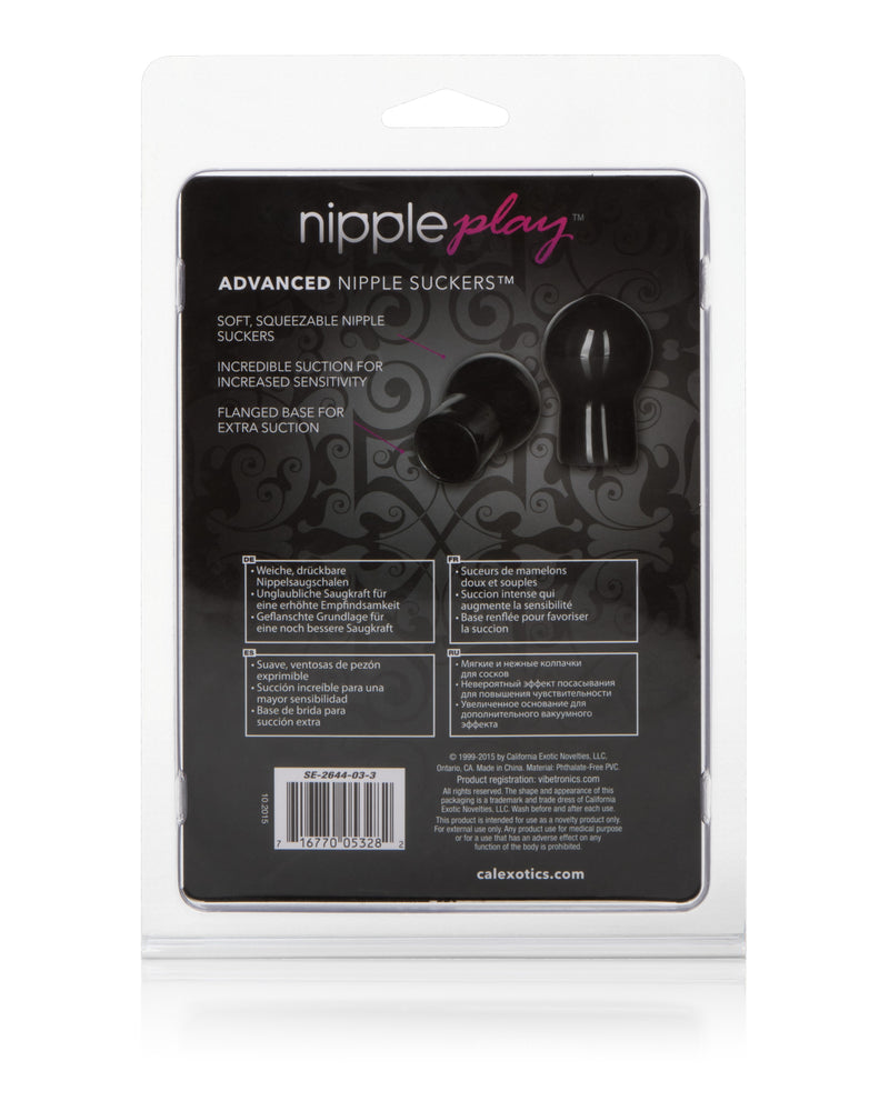 Nipple Play Advanced Nipple Suckers - Black