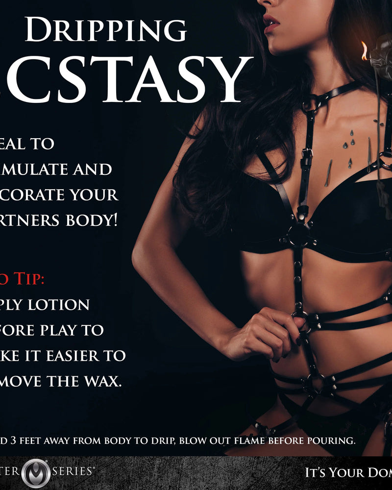 "Bound Goddess Drip Candle - Black MS-AH280-BLACK"