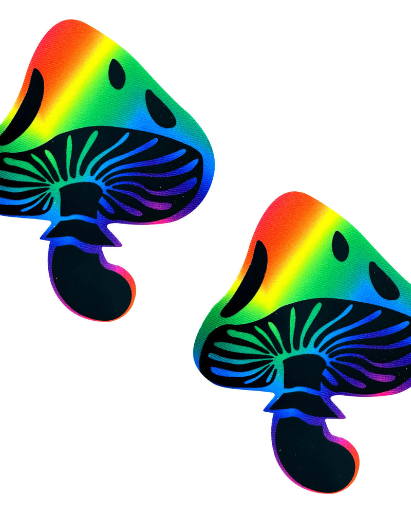 Rainbow Trippin' Psychedelic Toadstool Nipple Cover Pasties