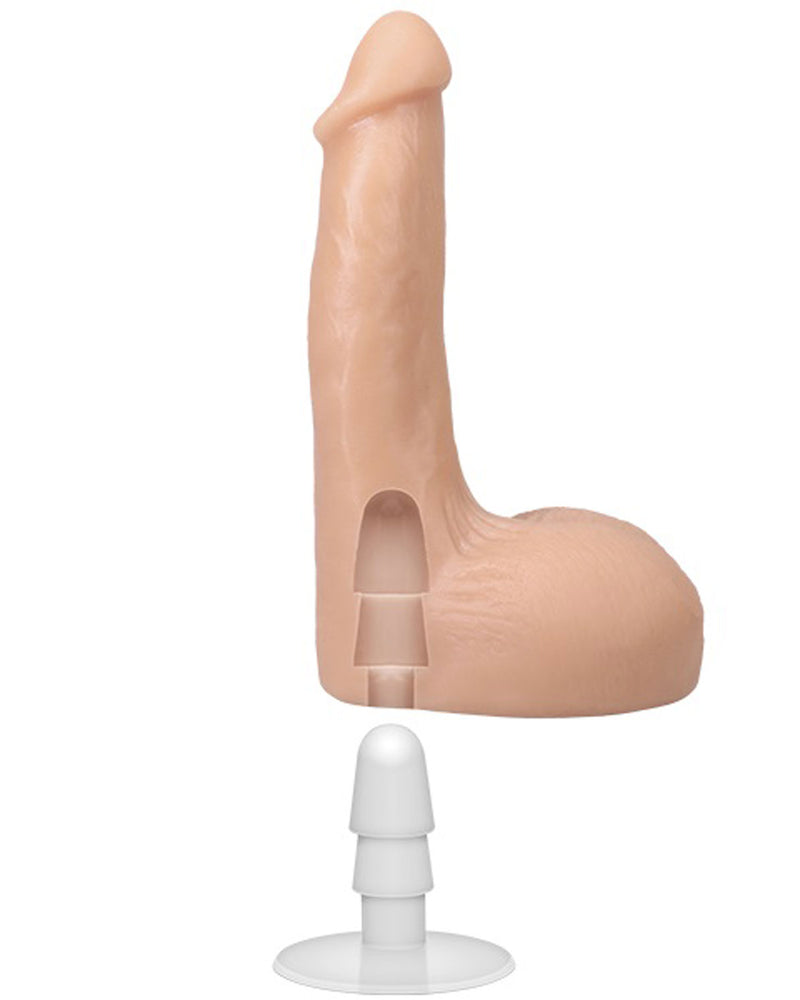 "Signature Cocks the Flesh Mechanic 7.5 - Cock With Removable Vac-U-Lock Suction Cup - Vanilla DJ8160-40-BX"