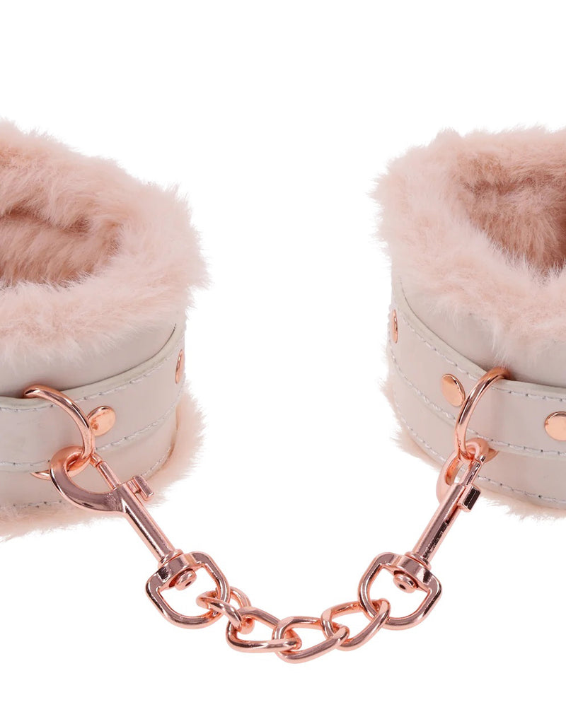 Peaches N Creame Fur Handcuffs - Pink