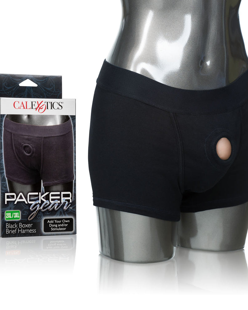 Packer Gear Black Boxer Brief Harness 2xl/3xl