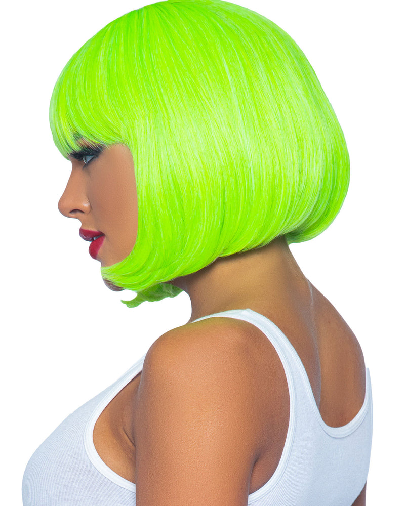 "12 Inch Short Bob Wig - Neon Green LA-A2907NGRN"