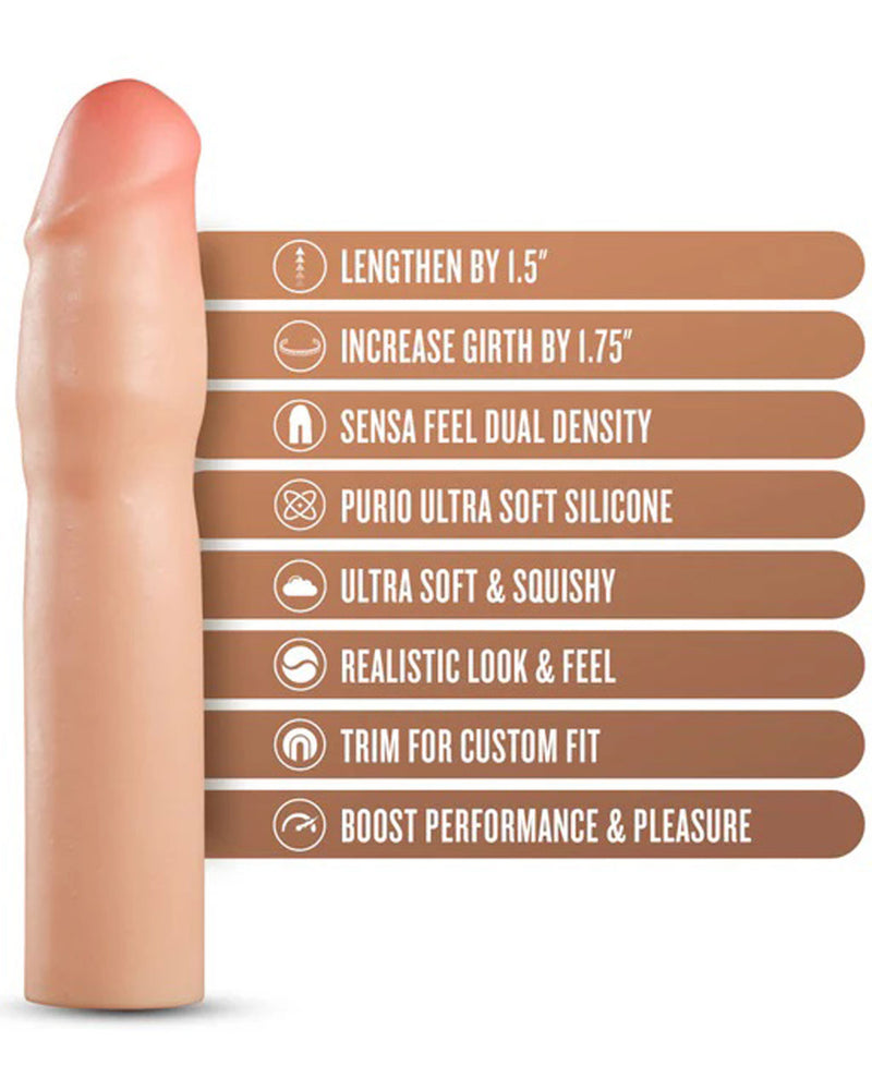 Performance Plus 1.5 Inch Silicone Penis Xtender - Beige