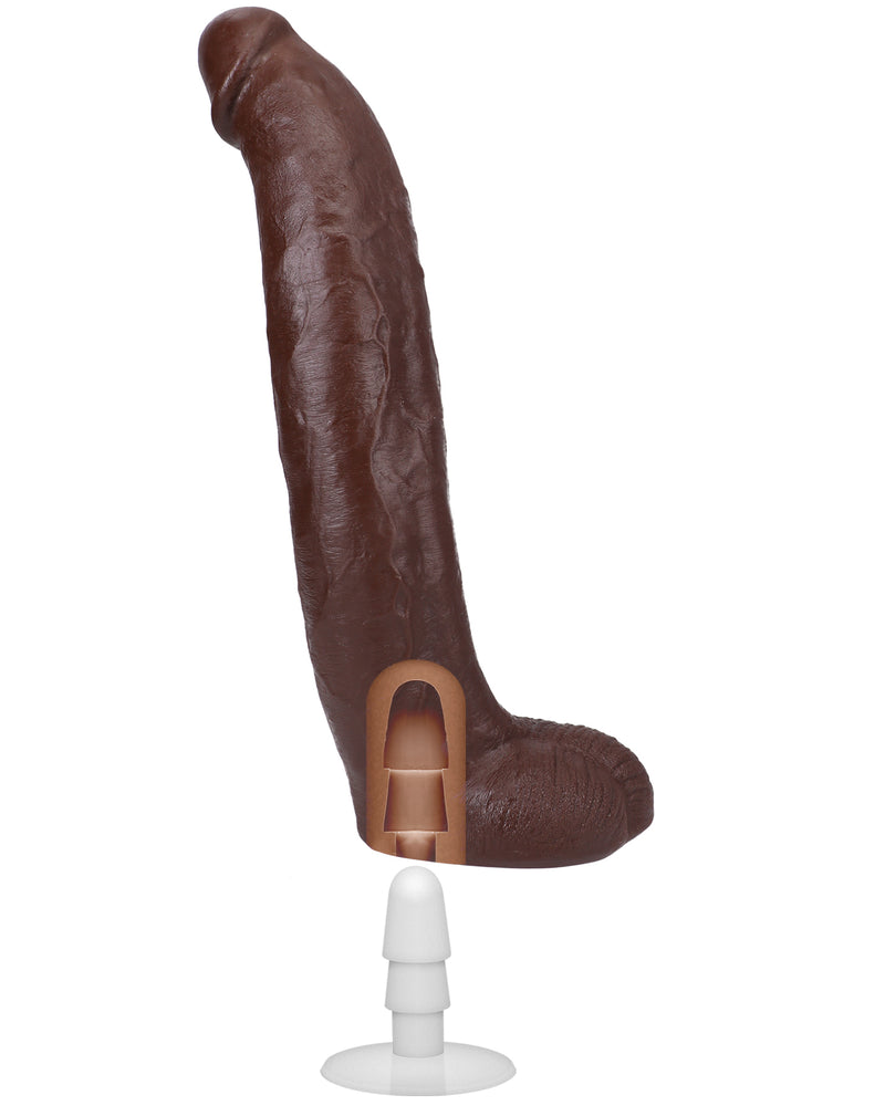 "Signature Cocks - Brickzilla - 13 Inch Ultraskyn Cock With Removable Vac-U-Lock Suction Cup - Chocolate DJ8160-31-BX"