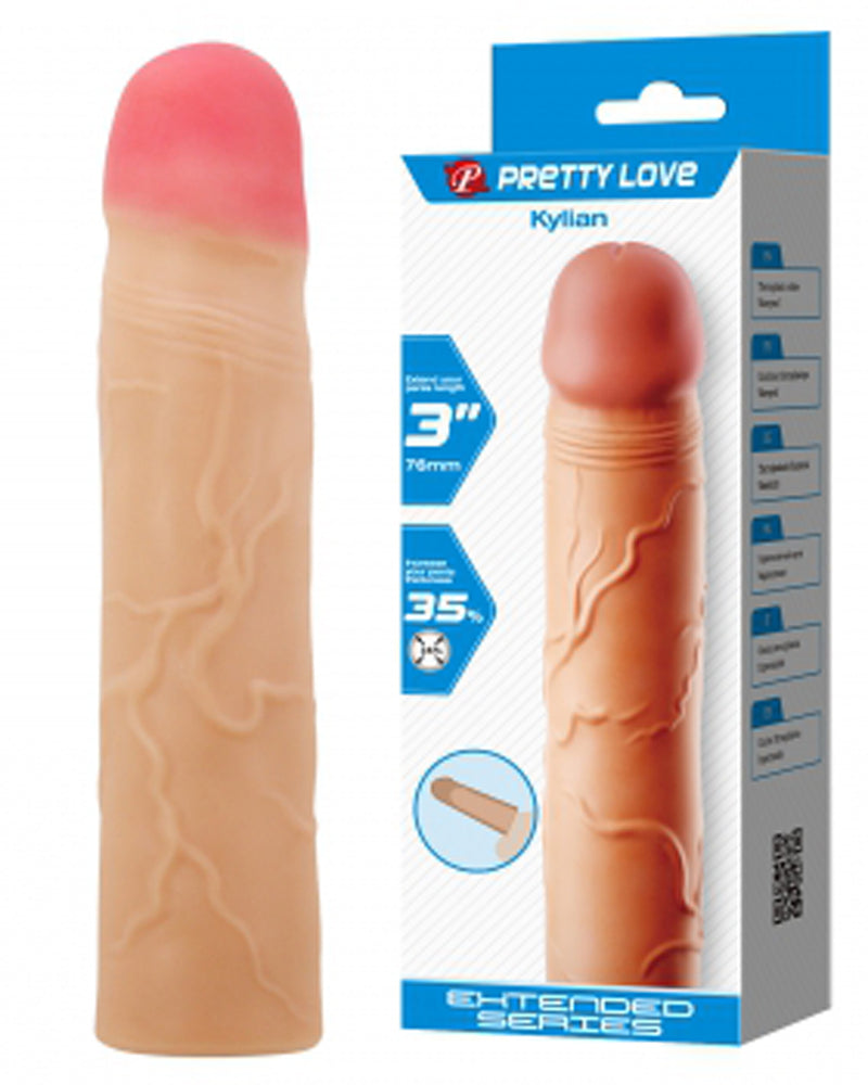 Kylian Extended Penis Sleeve - Light