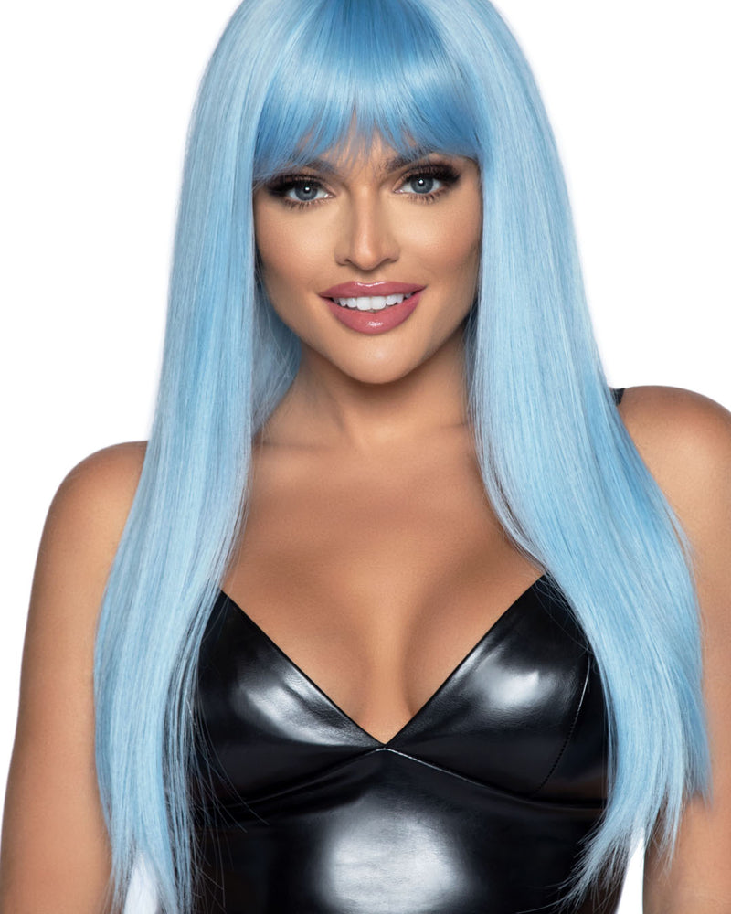 "24 Inch Long Straight Bang Wig Blue LA-A2881BLU"