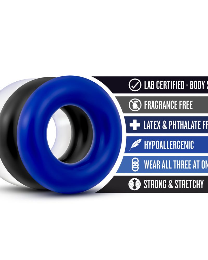 Stay Hard Donut Rings - 3 Pack