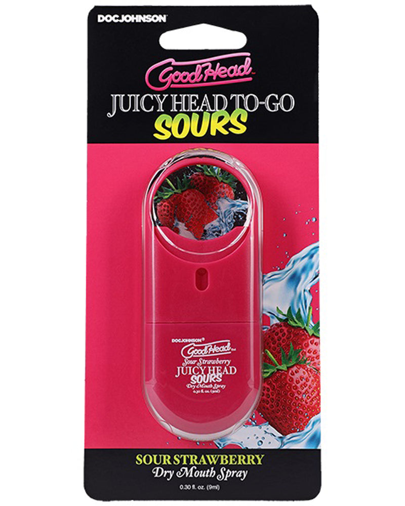 Goodhead Juicyhead Dry Mouth Spray to Go - Sour Strawberry .30 Oz