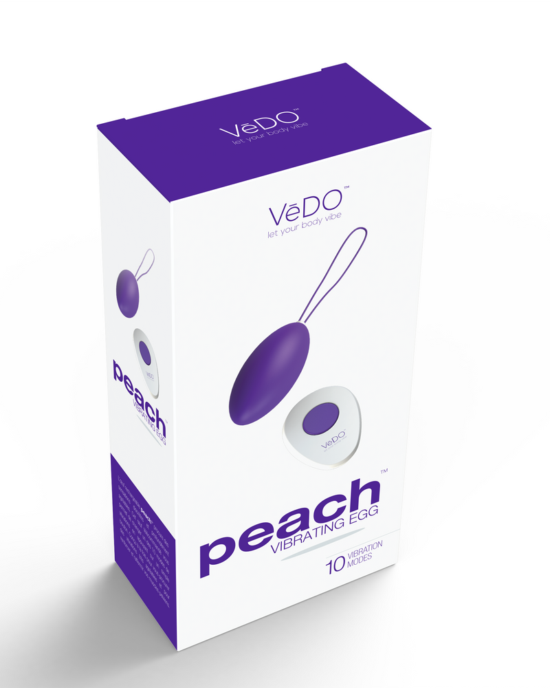 Peach Vibrating Egg - Into You Indigo