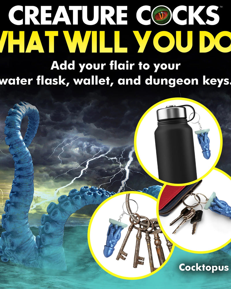 "Cocktopus Keychain - Blue CC-AH427"