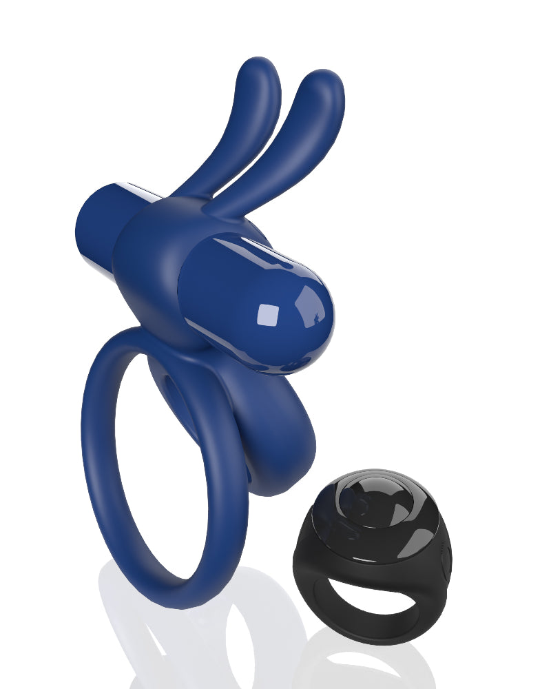 "Screaming O Remote Controlled Ohare Vibrating Ring - Blue SO-ARCHAR-BU"