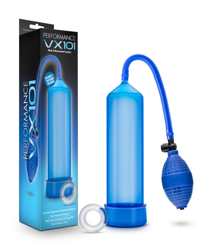 "Performance - Vx101 Male Enhancement Pump - Blue BL-01102"