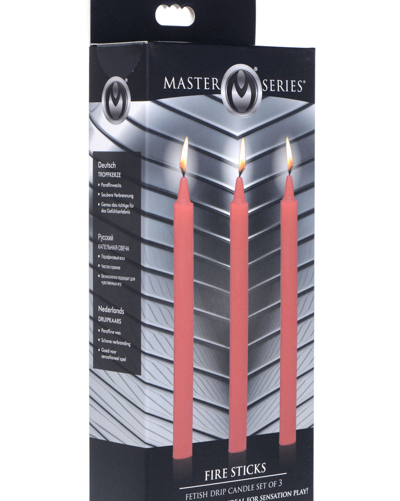 "Fetish Drip Candles 3pk - Red MS-AG364-RD"