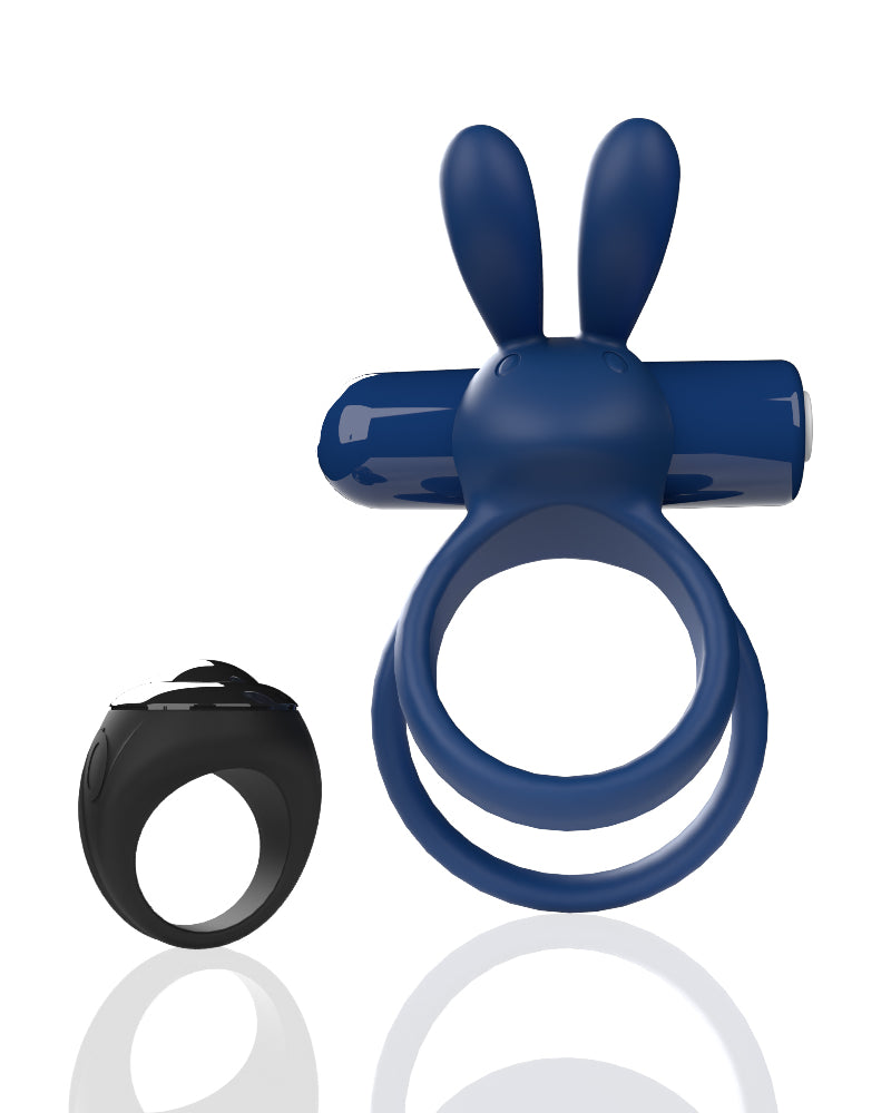 Screaming O Remote Controlled Ohare XL Vibrating Ring - Blue