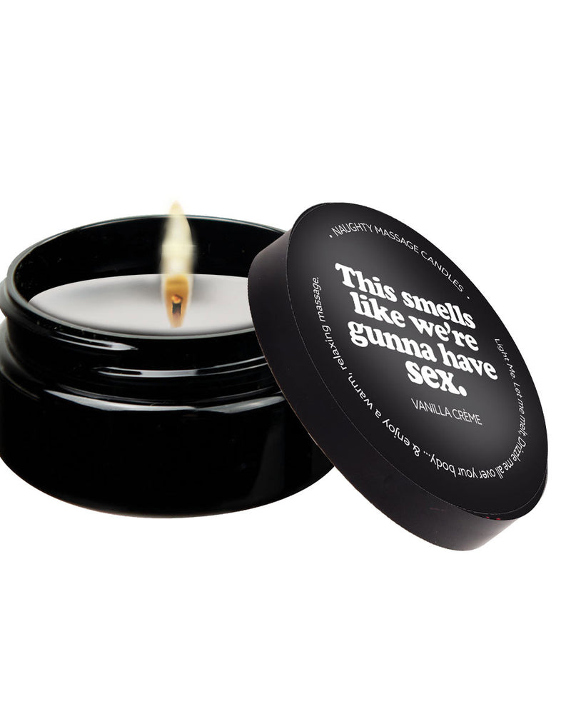 "This Smells Like We're Gunna Have Sex - Massage Candle - 2 Oz - Vanilla KS14303"