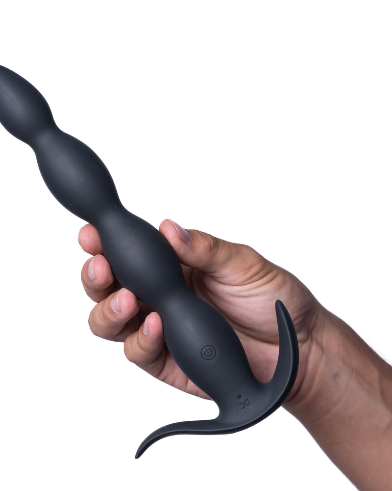 "Mason Remote Control Silicone Butt Plug - Black MTMA109"