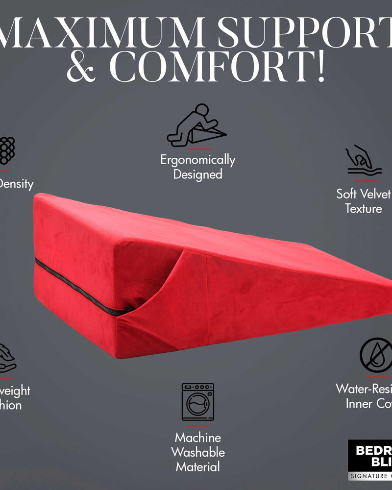 "Xl-Love Cushion Large Wedge Pillow - Red BB-AH179"