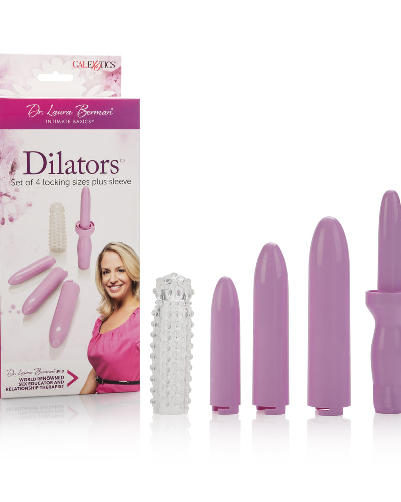 Dr. Laura Bernam Dilators - Set of 4 Locking Sizes Plus Sleeve - Purple