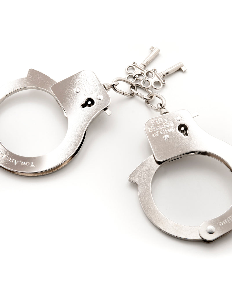 Fifty Shades of Grey You Are Mine Metal Handcuffs