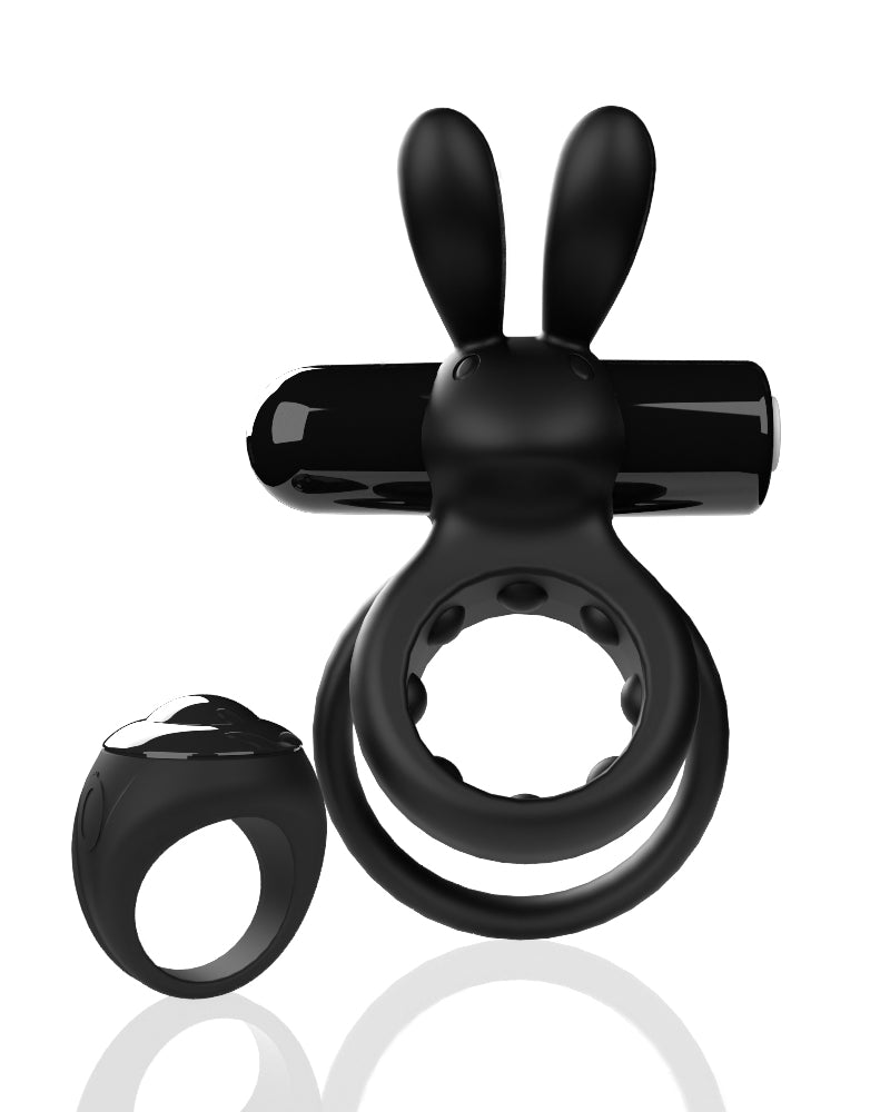 Screaming O Remote Controlled Ohare Vibrating Ring - Black