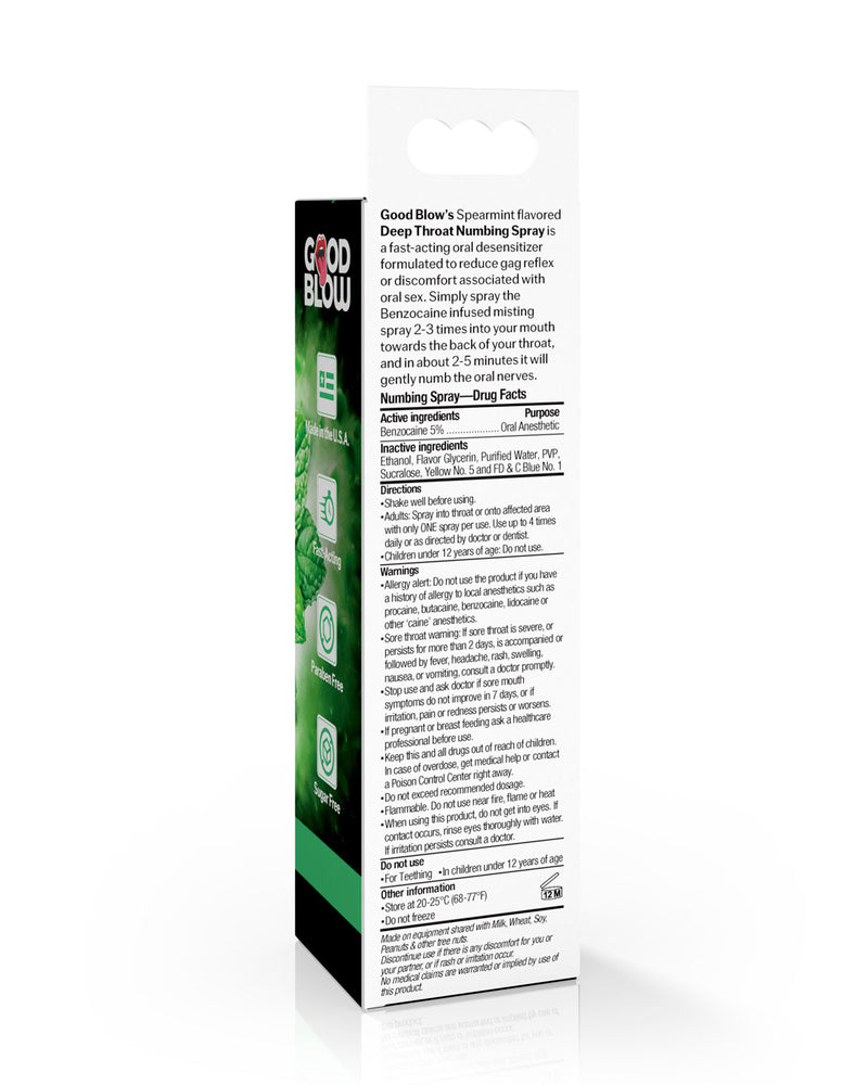 "Deep Throat Spray 1oz - Spearmint GB-AH588-SPEAR"