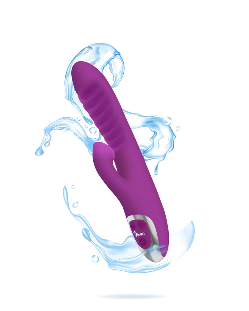 "Frenzy - Rabbit Vibe With Clitoral Suction - Berry VB-66106"