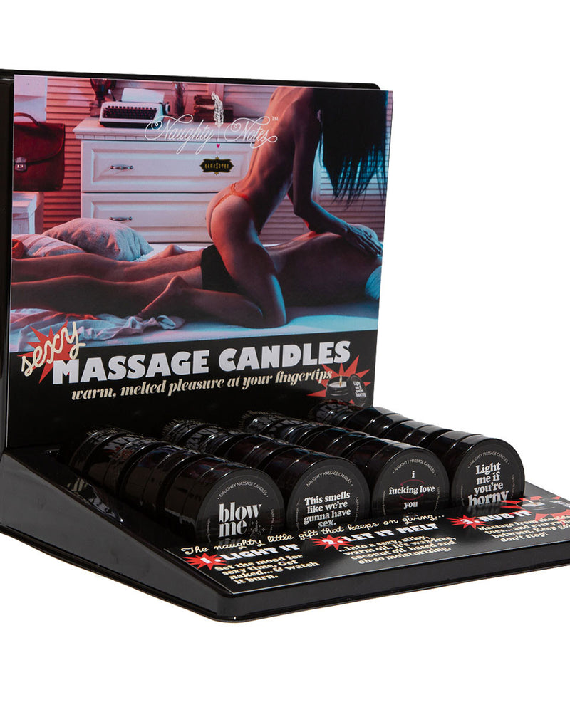 Massage Candle 2 Oz Prepack Display
