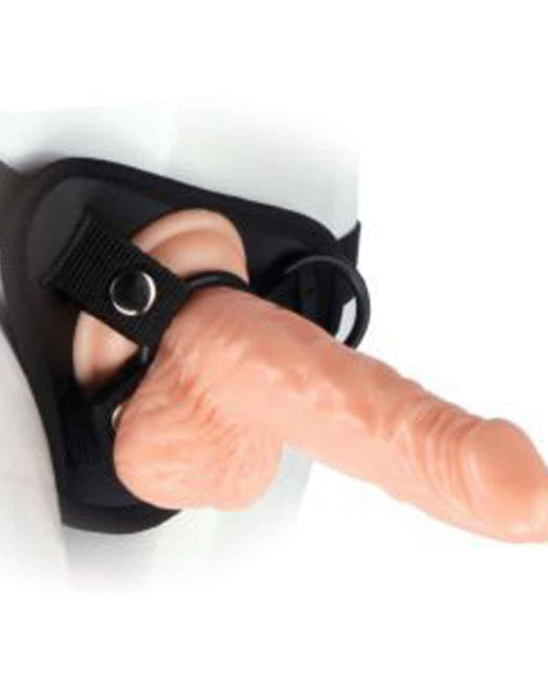 Natural Strap-on Harness With Dong - Light