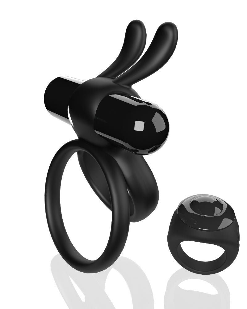 "Screaming O Remote Controlled Ohare XL Vibrating Ring - Black SO-ARCHARXL-BL"