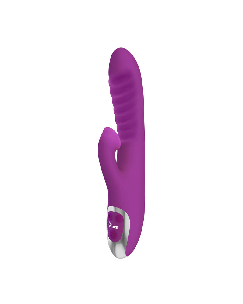 Frenzy - Rabbit Vibe With Clitoral Suction - Berry