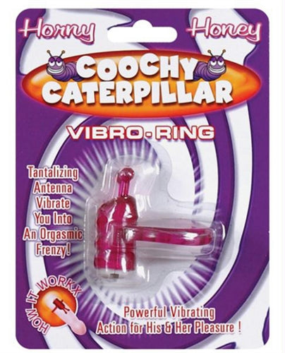 "Horny Honey Vibro Ring Coochy Caterpillar - Magenta HTP2270"