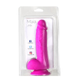 Josi Silicone Realistic Suction Cup Dong - Dark Purple