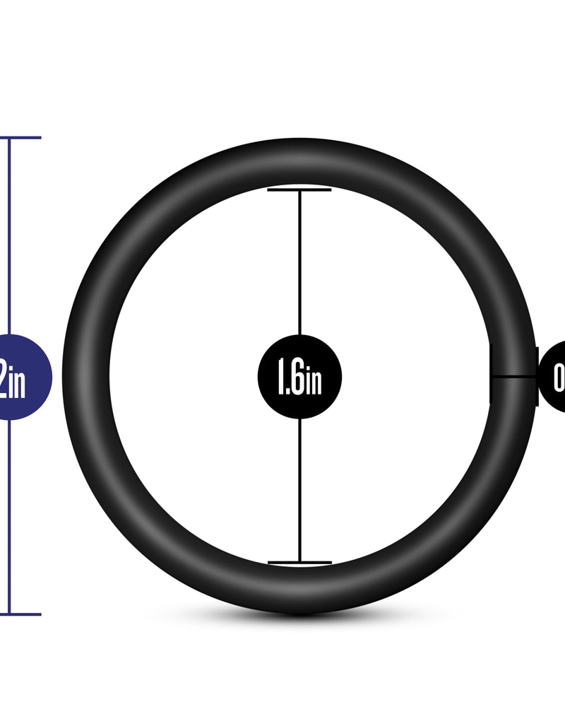 Performance - Vs3 Pure Premium Silicone Cockrings - Large - Black